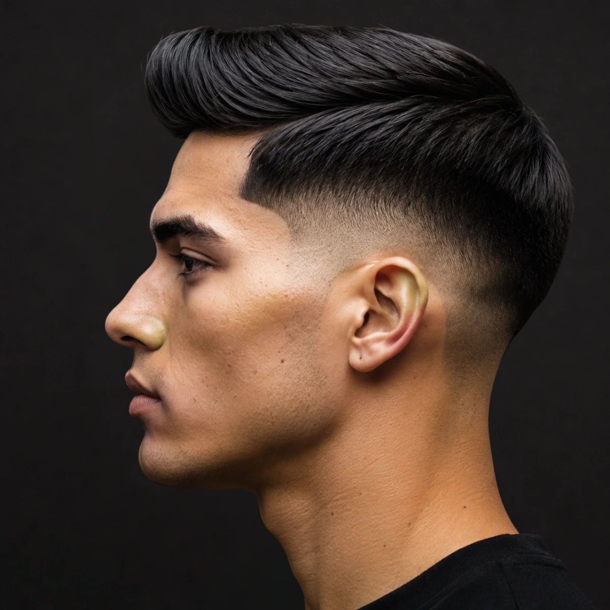 Straight hair texture reference portrait